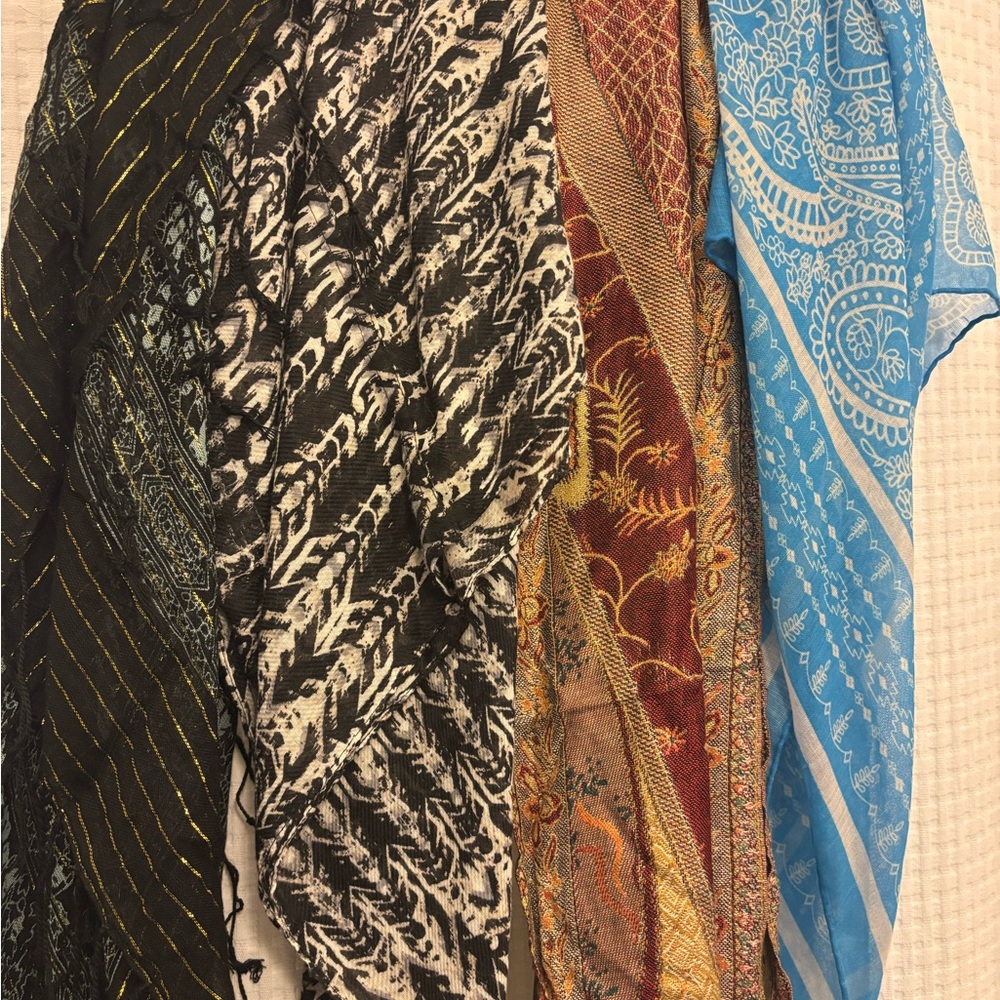 Colorful Patterned Scarves Collection - Picture 2 of 2